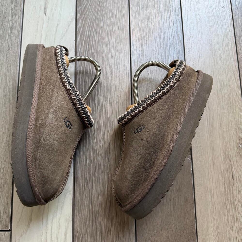 UGG Tasman Slippers Gray Suede Women’s Size 4